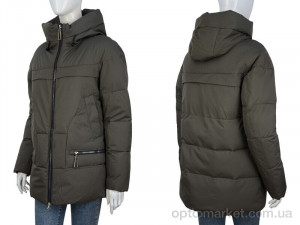 Куртка жіночі 323-05 khaki П2П хакі  оптом от Optomarket