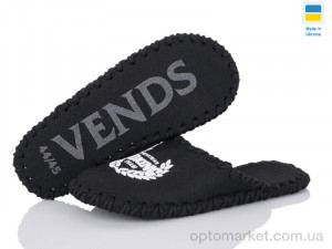 Капці чоловічі 326M чорний Vends чорний  оптом от Optomarket