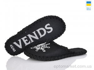 Капці чоловічі 329M чорний Vends чорний  оптом от Optomarket