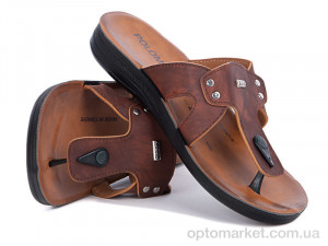 Купить Шльопанці чоловічі 3309 коричнев Selena
