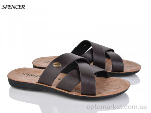 Купить Шльопанці чоловічі 3310 коричневий Spencer коричневий