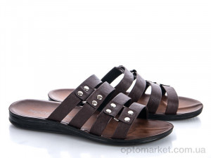 Купить Шльопанці чоловічі 3320 коричневый Modelx коричневий
