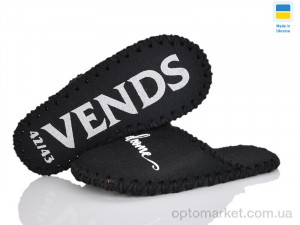 Капці чоловічі 332M чорний Vends чорний  оптом от Optomarket