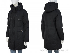 Куртка жіночі 333-01 black П2П чорний  оптом от Optomarket