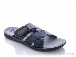 Купить Шльопанці чоловічі 34 кожа синий Oscar синій