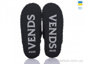 Капці чоловічі 344M чорний Vends чорний  оптом от Optomarket