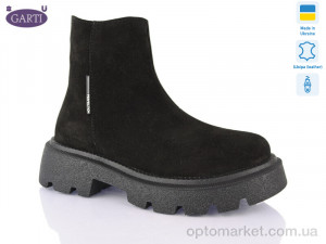 Купить Черевики жіночі 347 чорний замш хутро Garti чорний
