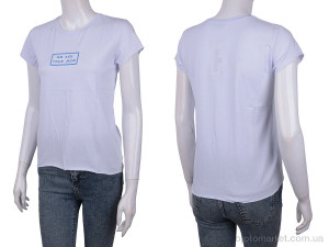 Футболка жіночі 3488-2092-1 white Wildeness білий  оптом от Optomarket