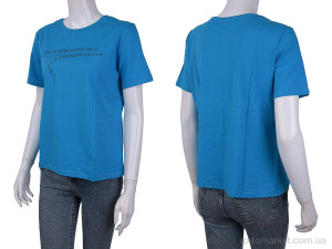Футболка жіночі 3488-2304-2 blue Wildeness синій  оптом от Optomarket