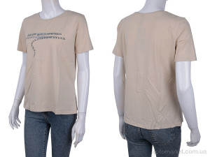 Футболка жіночі 3488-2304-4 beige Wildeness бежевий  оптом от Optomarket