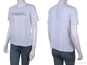 Футболка жіночі 3488-2304-5 white Wildeness білий  оптом от Optomarket