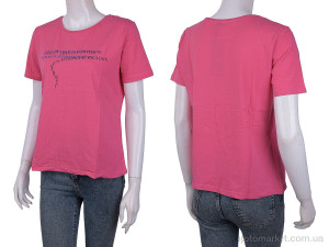 Футболка жіночі 3488-2304-6 pink Wildeness рожевий  оптом от Optomarket