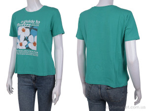Футболка жіночі 3488-25 green Wildeness зелений  оптом от Optomarket