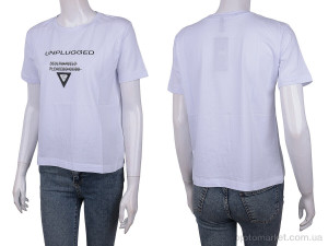 Футболка жіночі 3488-33 white Wildeness білий оптом от Optomarket