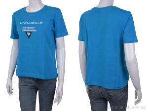 Футболка жіночі 3488-35 blue Wildeness синій  оптом от Optomarket