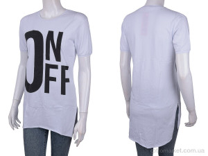 Футболка жіночі 3488-800356-4 white Wildeness білий  оптом от Optomarket