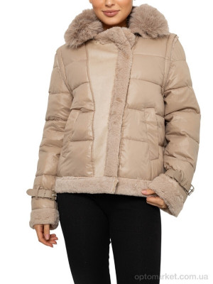 Купить Куртка жіночі 349 (12056) d.beige Yingmanya коричневий