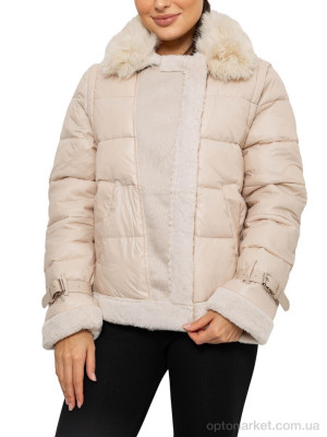 Купить Куртка жіночі 349 (12056) l.beige Yingmanya бежевий