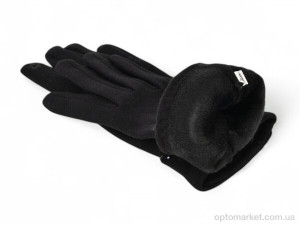 Рукавички жіночі 35-5 трикотаж black Paidi чорний  оптом от Optomarket
