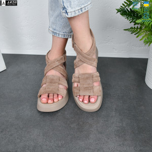 Босоніжки жіночі 350 візон з. ARTO коричневий  оптом от Optomarket