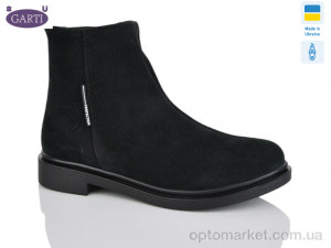 Купить Черевики жіночі 351 чорний замш хутро Garti чорний