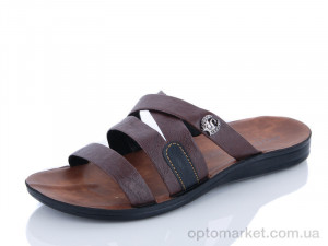 Купить Шльопанці чоловічі 3528 коричневый Modelx коричневий