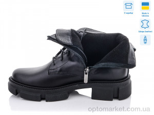 Черевики жіночі 355 ч.к.(б) Garti чорний  оптом от Optomarket