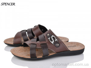 Купить Шльопанці чоловічі 3554 коричневий Spencer коричневий