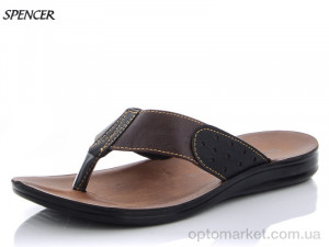 Купить Шльопанці чоловічі 3555 коричневый Spencer коричневий