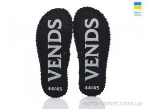 Капці чоловічі 358M чорний Vends чорний оптом от Optomarket