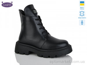 Купить Черевики жіночі 360 чорна шкіра байка Garti чорний