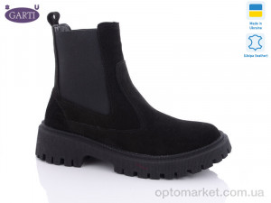 Купить Черевики жіночі 361 черний замш байка Garti чорний