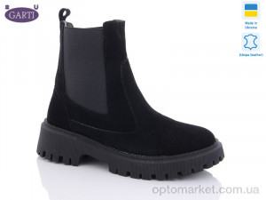 Купить Черевики жіночі 361 чорний замш мех Garti чорний