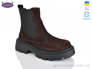 Купить Черевики жіночі 367 корич замш байка Garti коричневий