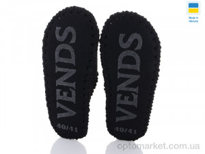 Капці чоловічі 367M чорний Vends чорний  оптом от Optomarket