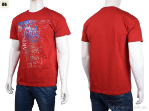 Футболка чоловічі 3707-0057-1 red Daniel Jones червоний  оптом от Optomarket