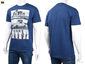 Футболка чоловічі 3707-0078-1 blue Daniel Jones синій  оптом от Optomarket