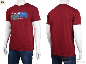 Футболка чоловічі 3707-0094-1 bordo Daniel Jones бордовий  оптом от Optomarket