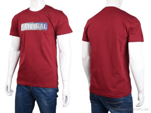 Футболка чоловічі 3707-079-4 bordo Daniel Jones бордовий  оптом от Optomarket