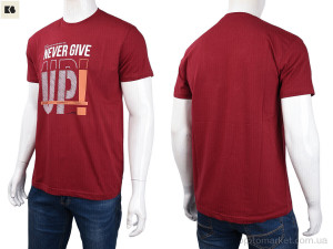 Футболка чоловічі 3707-081-2 bordo Daniel Jones бордовий  оптом от Optomarket