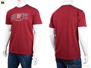 Футболка чоловічі 3707-106-1 bordo Daniel Jones бордовий  оптом от Optomarket