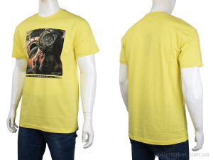 Футболка чоловічі 3707-113 yellow Daniel Jones жовтий  оптом от Optomarket