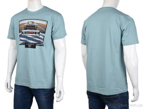 Футболка чоловічі 3707-114-5 green Daniel Jones зелений  оптом от Optomarket