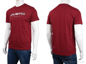 Футболка чоловічі 3707-76-2 bordo Daniel Jones бордовий  оптом от Optomarket