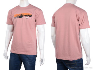 Футболка чоловічі 3707-82-3 pink Daniel Jones рожевий  оптом от Optomarket