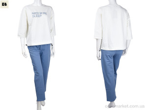 Костюм жіночі 3708-107-4 blue BIG синій  оптом от Optomarket