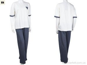 Костюм жіночі 3708-112-1 grey BIG сірий  оптом от Optomarket