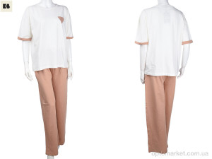 Костюм жіночі 3708-112-2 beige BIG бежевий  оптом от Optomarket