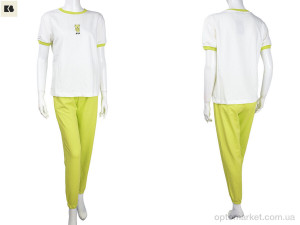 Костюм жіночі 3708-3349-6 green BIG зелений  оптом от Optomarket