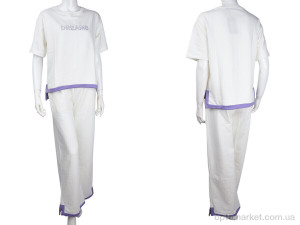 Костюм жіночі 3708-3395-2 white Мир білий оптом от Optomarket